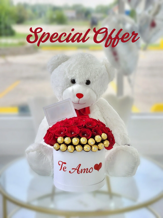 Te Amo & Teddy Bear Set