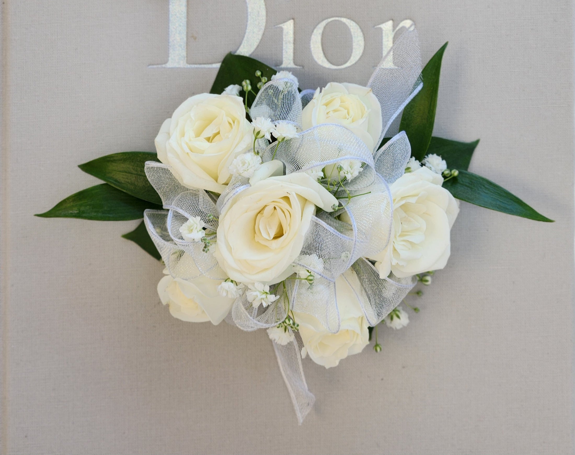 Corsage - White Roses