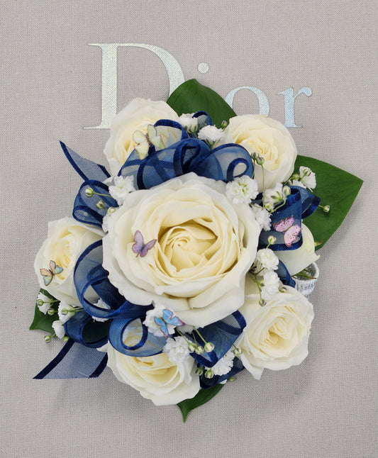 Corsage - White Roses