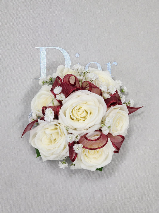 Corsage - White Roses