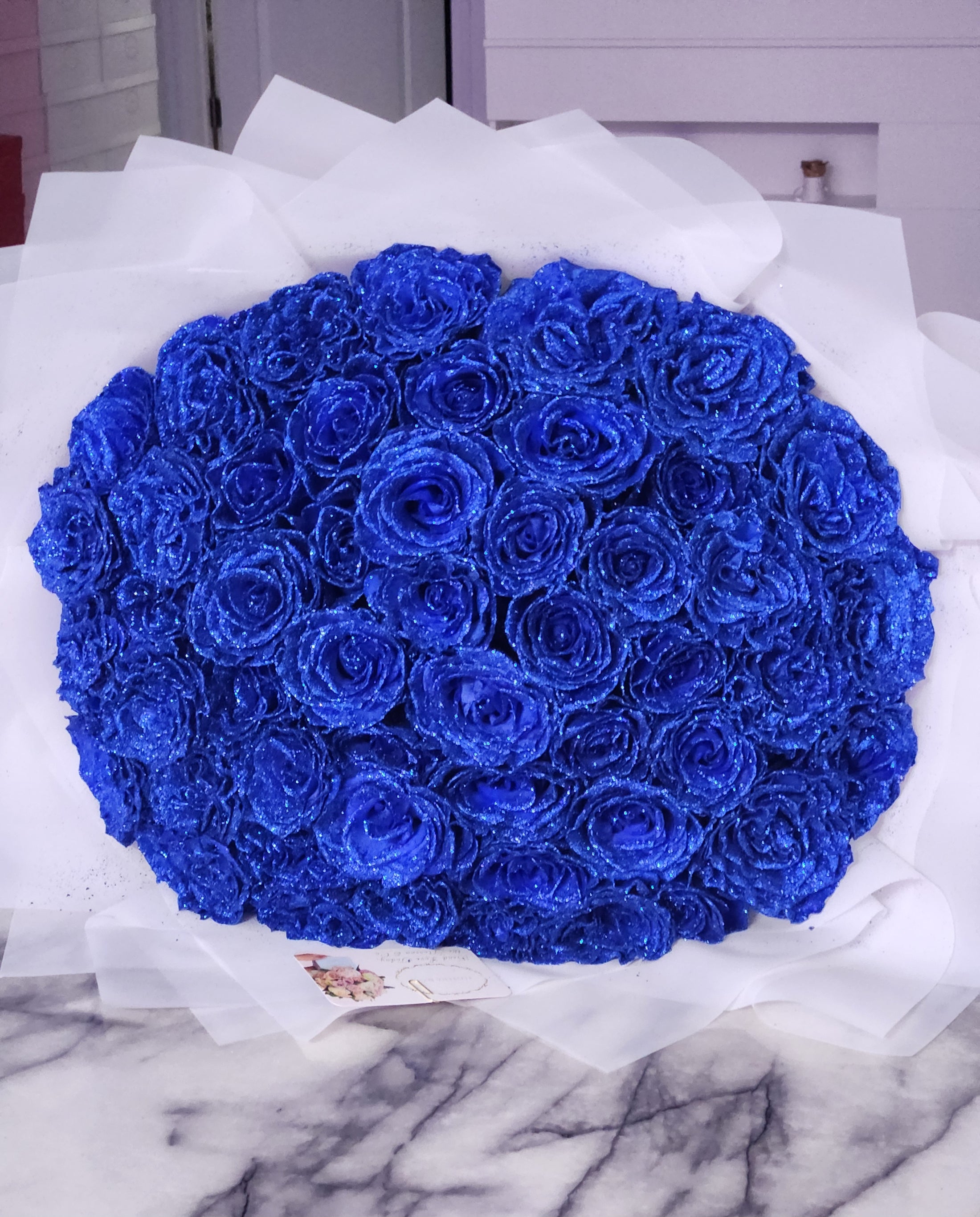 Glitter Blue Bouquet