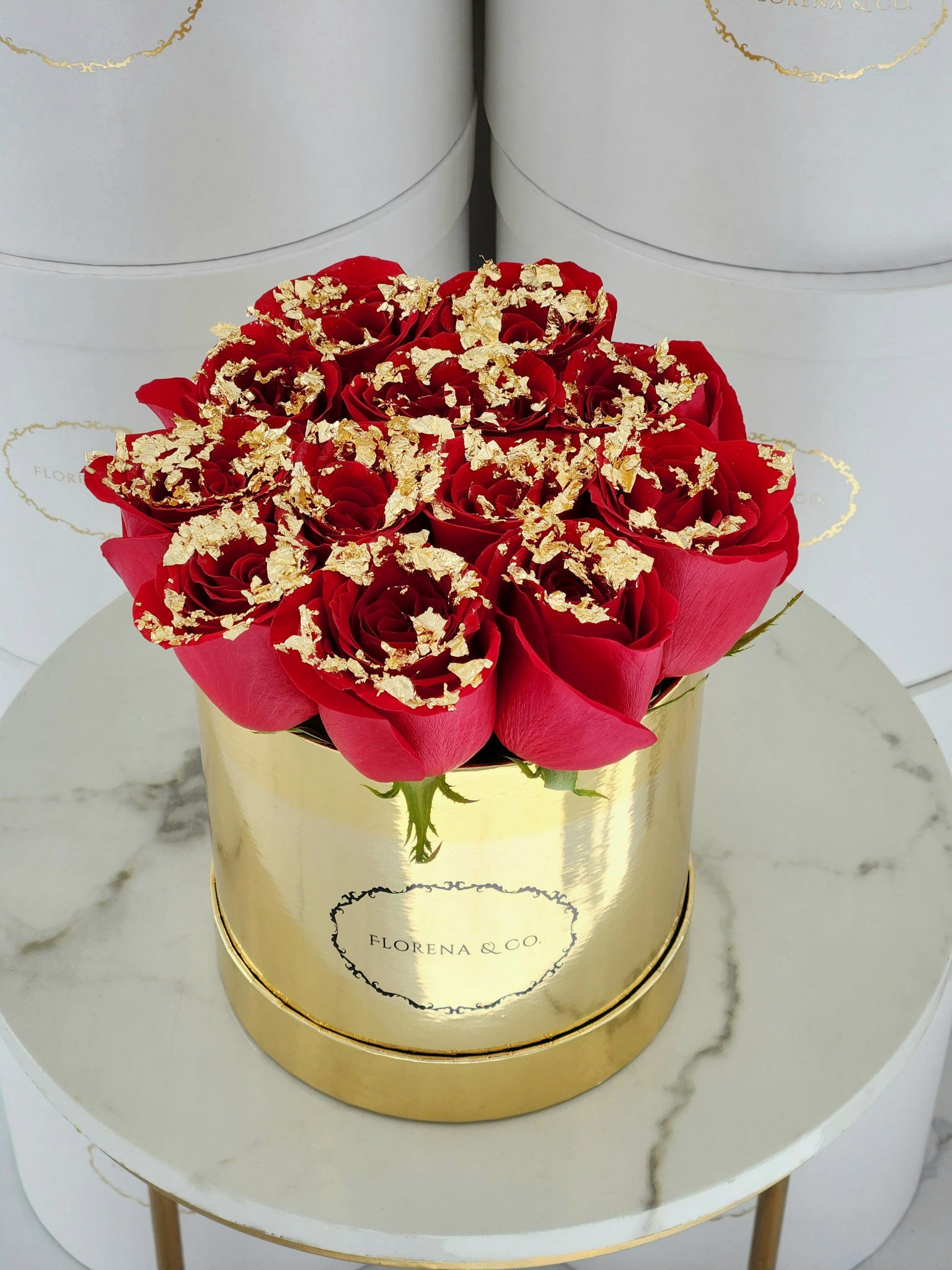 Gold Rose Box