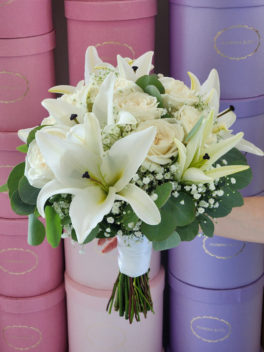 Mixed Lily Bridal Bouquet