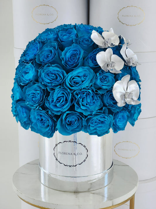 Signature 75 Teal Rose Box