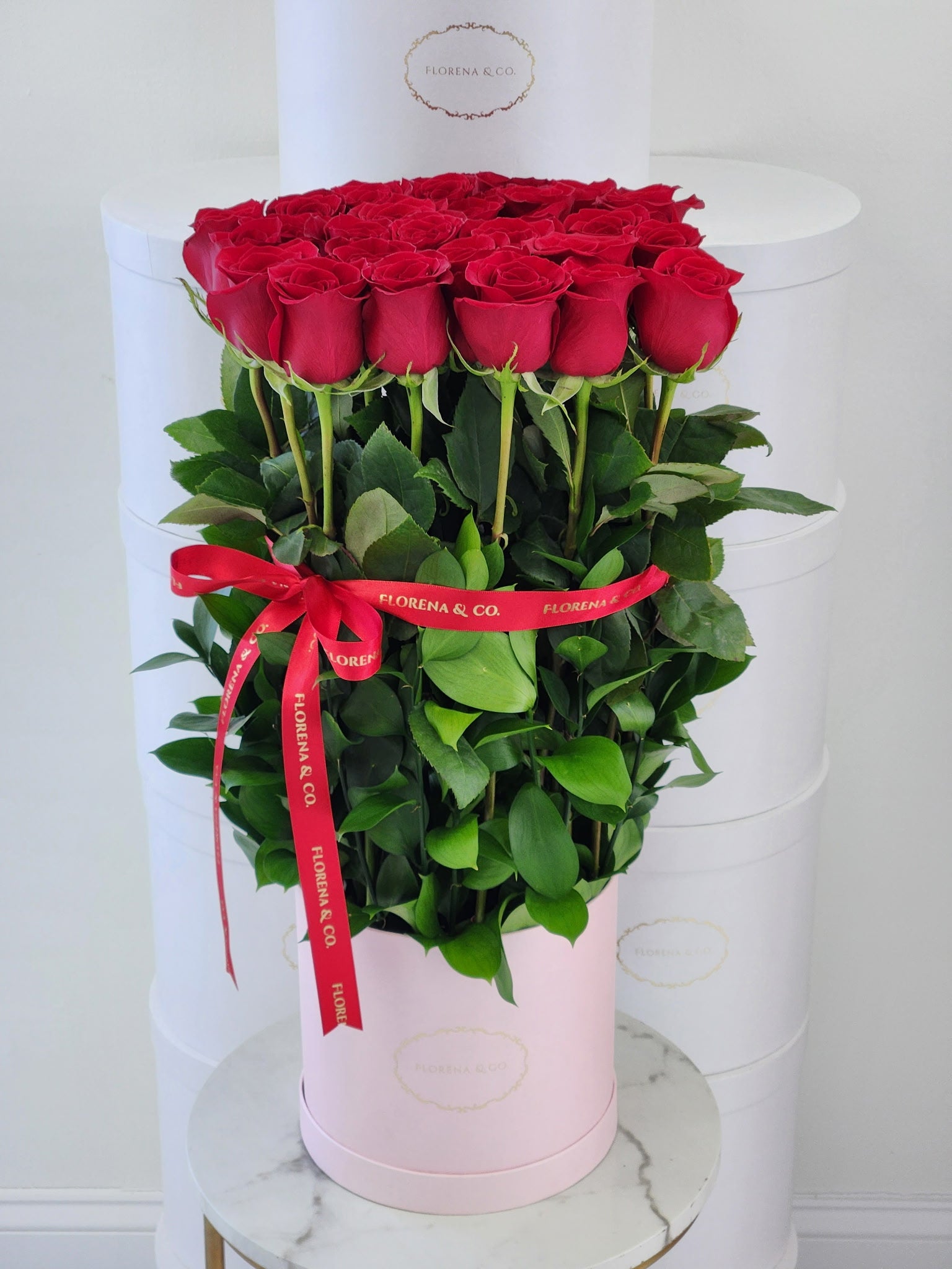 Standing Box - Red Roses