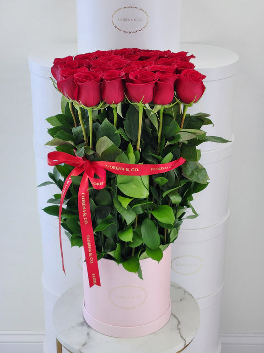 Standing Box - Red Roses